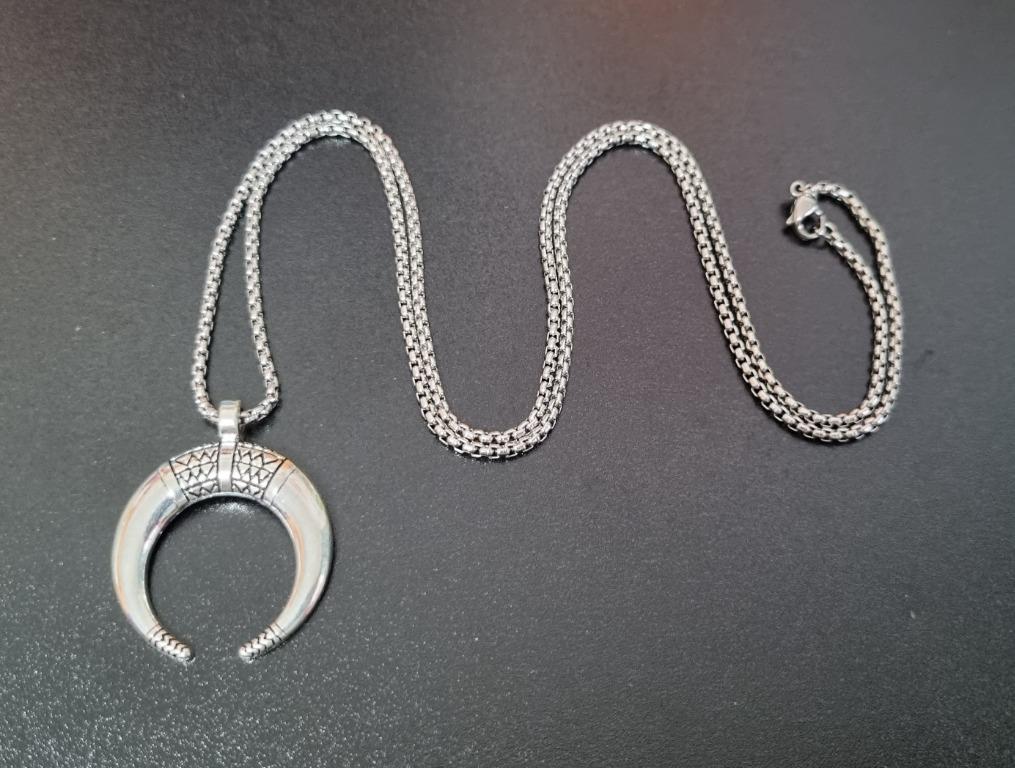 Mens moon necklace shop