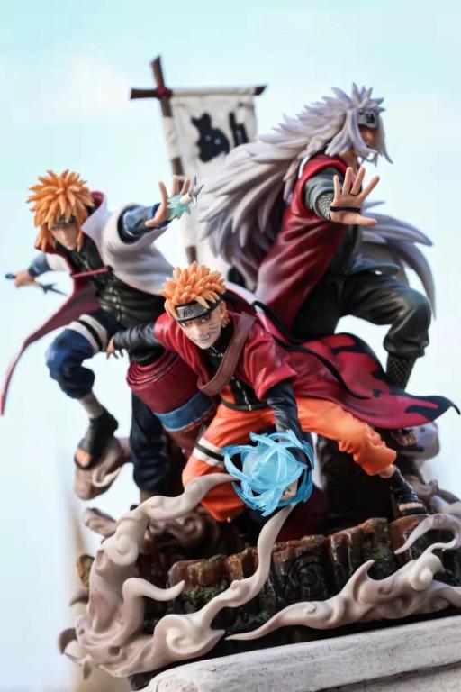 Naruto Minato Jiraiya PVC Figure Naruto Shippuden Boruto, Hobbies & Toys, Collectibles