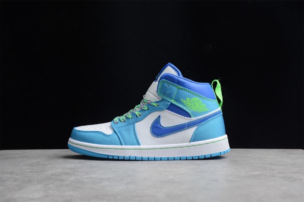 NIKE Air Jordan 1 Mid SE GS Sprite DA8010 400 Men women shoes