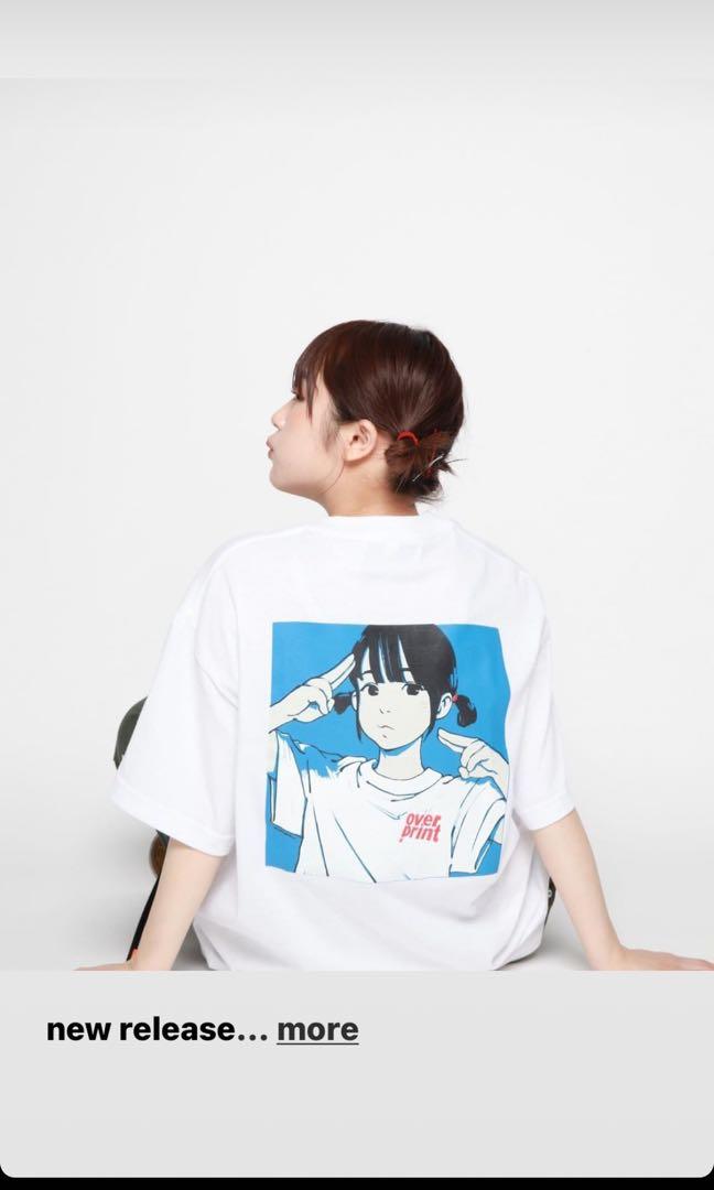 Tシャツ/カットソー(七分/長袖)OVER ロンt 古塔つみ over print L ...