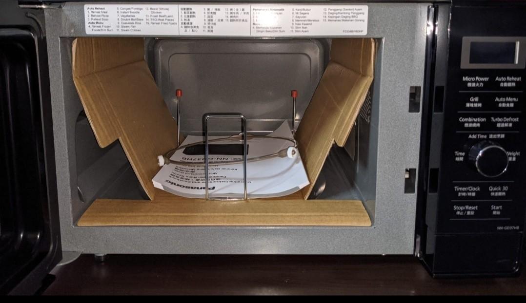 Panasonic NN-GD37HB microwave/grill oven, TV & Home Appliances, Kitchen ...