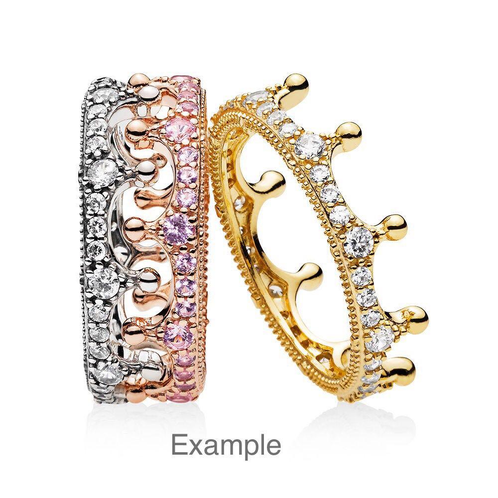 Exotic Nine Exotic Crown Ring EXOTIC CROWN Authentic PANDORA Shine