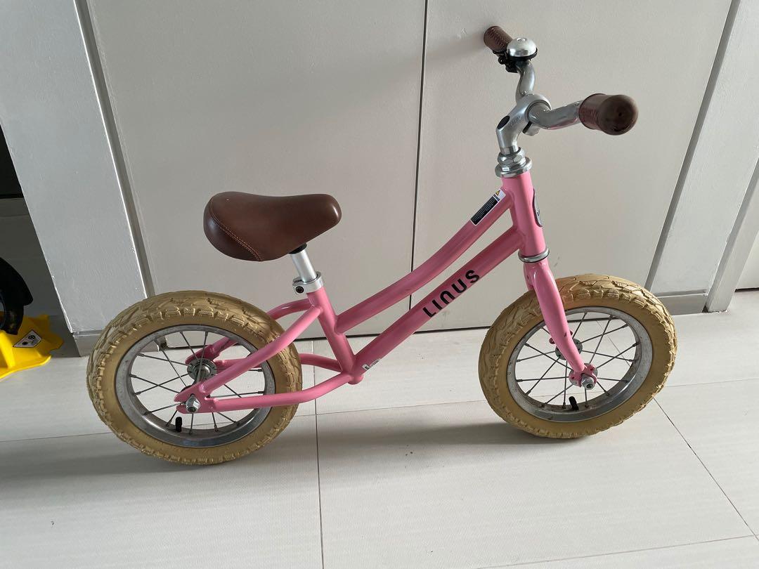 Linus Pink girls balance bike Sports Equipment Bicycles Parts