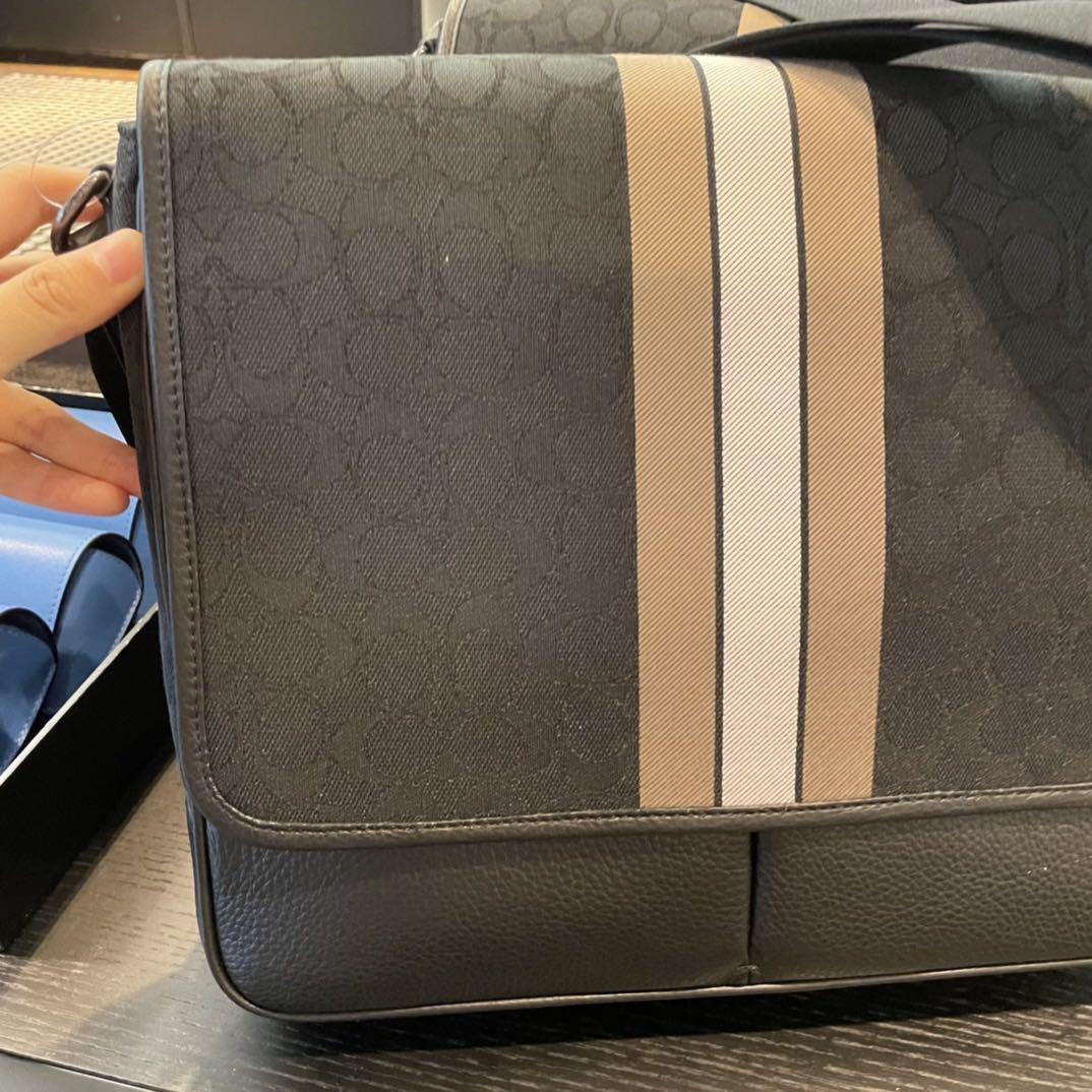 Coach map bag with varsity 2025 stripe