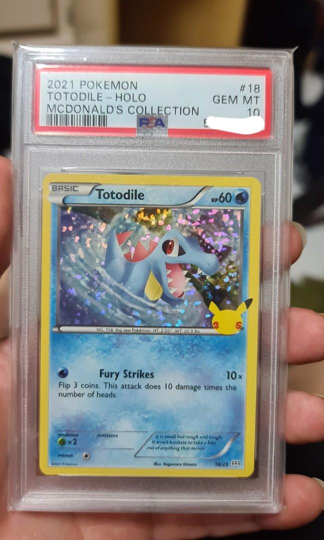 Pokemon 2021 McDonalds Totodile - Holo