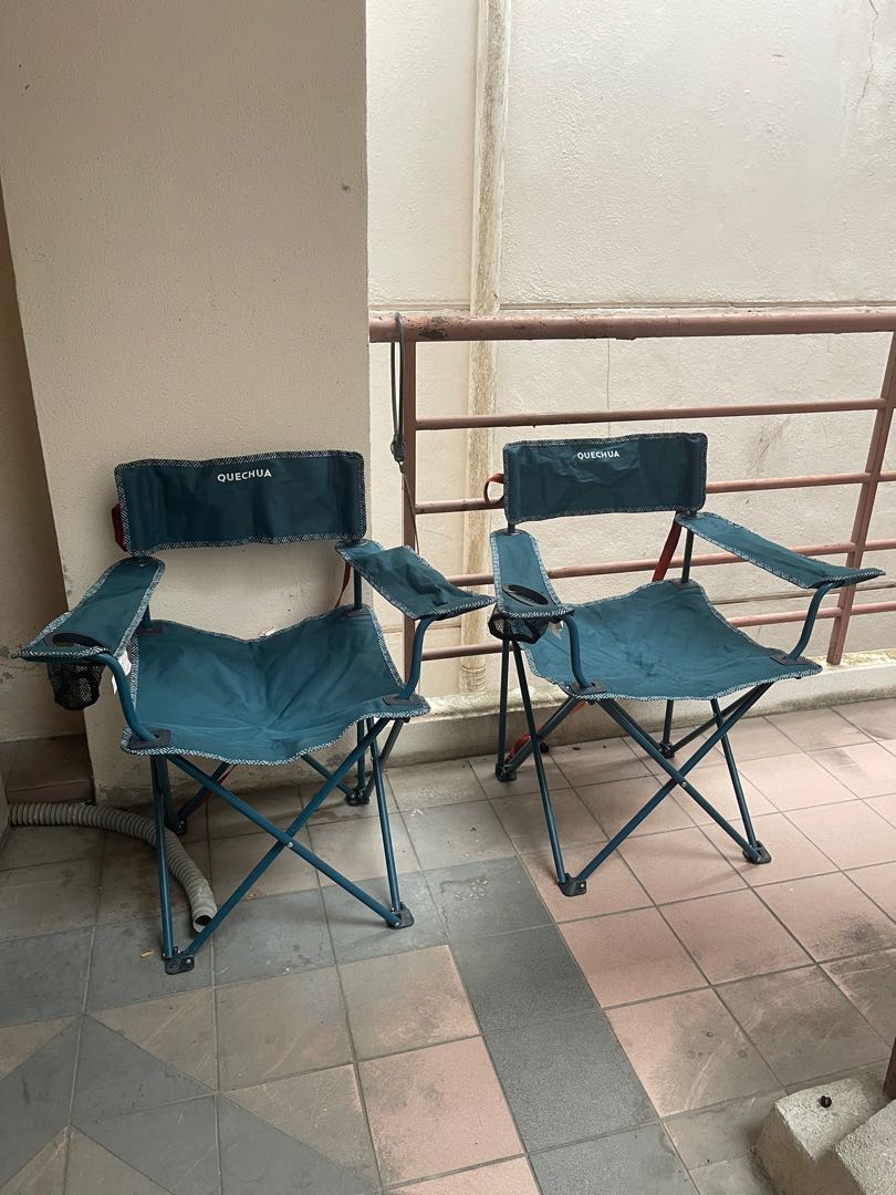 QUECHUA CAMPING CHAIR 1 PAIR Everything Else Others on Carousell