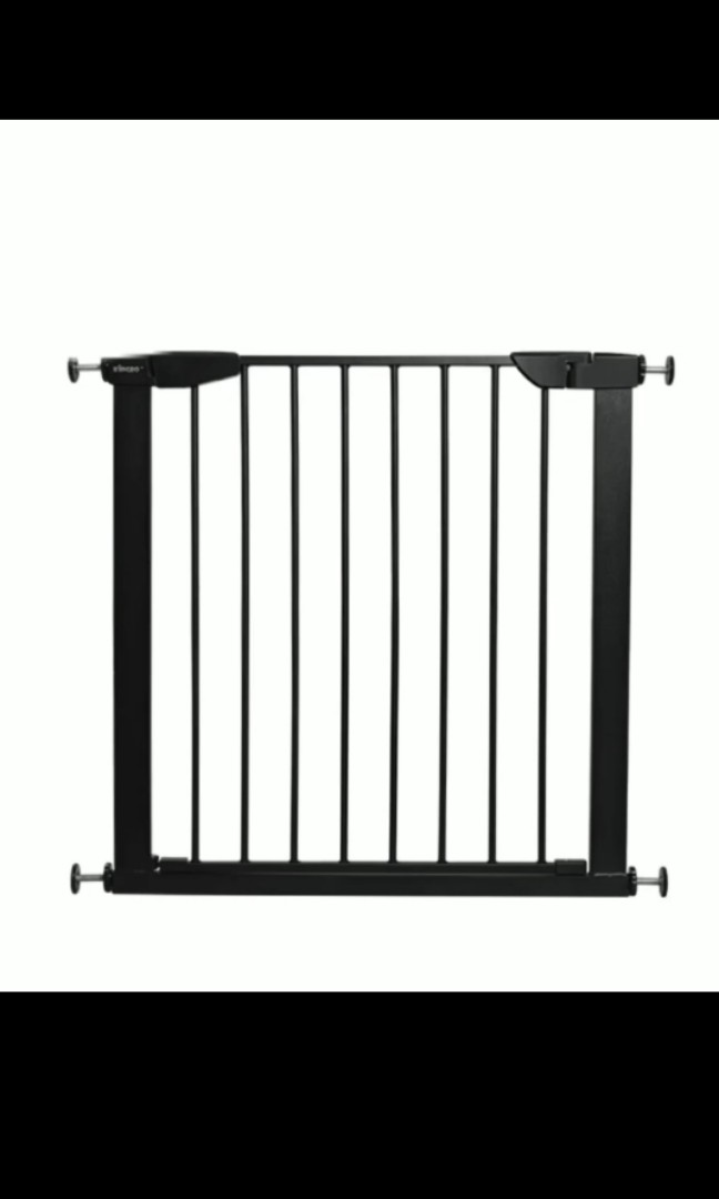 Baby Safety Gate (Black) with EXTENSION, Babies & Kids, Baby Nursery & Kids Furniture, Safety