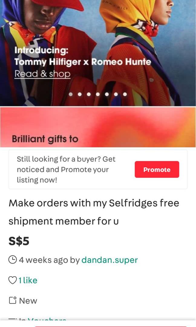 Selfridges delivery, Everything Else on Carousell