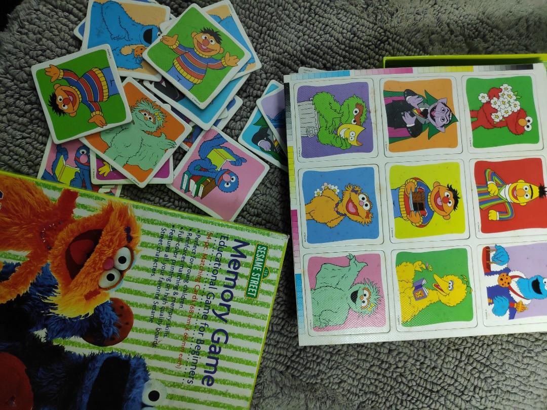 Sesame Street Memory Game for Beginners, Hobbies & Toys, Toys & Games on  Carousell