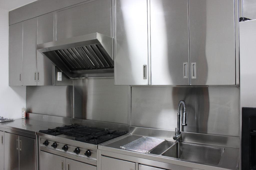 Stainless Kitchen Cabinet Dirty Kitchen Residential, Furniture & Home Living, Kitchenware ...