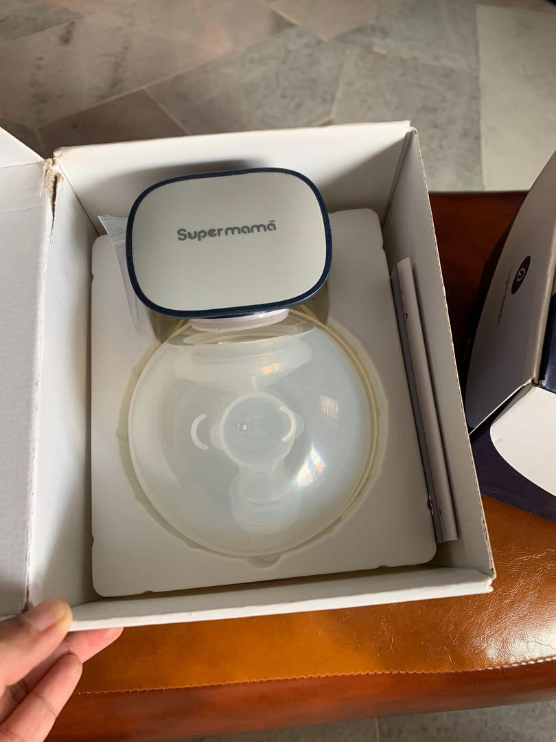 SuperMamaLab Double Airpump Breast Pump Pam Susu, Babies & Kids