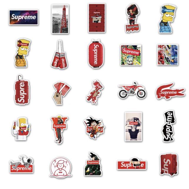 Supreme vans sticker store