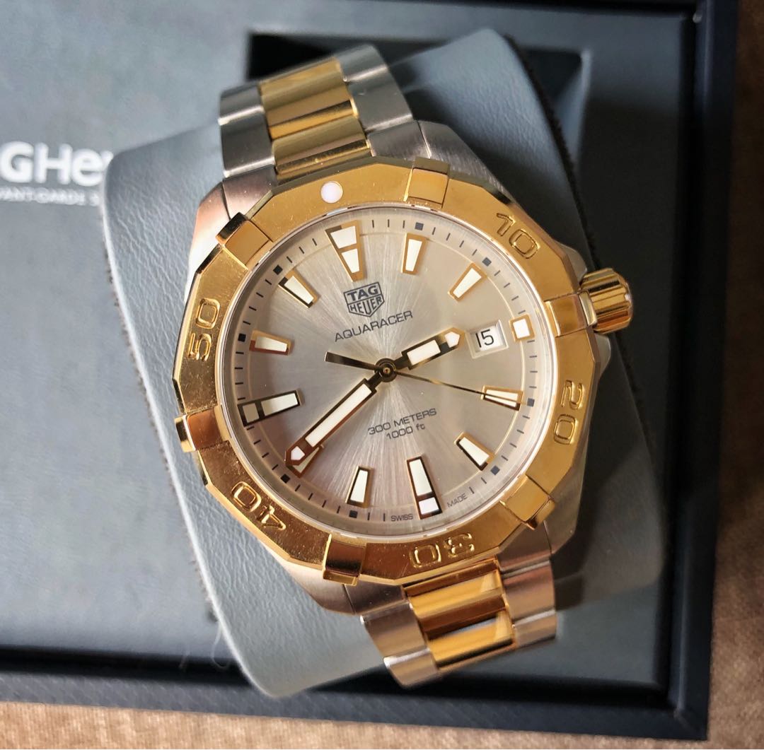 Tag heuer aquaracer best sale 2 tone