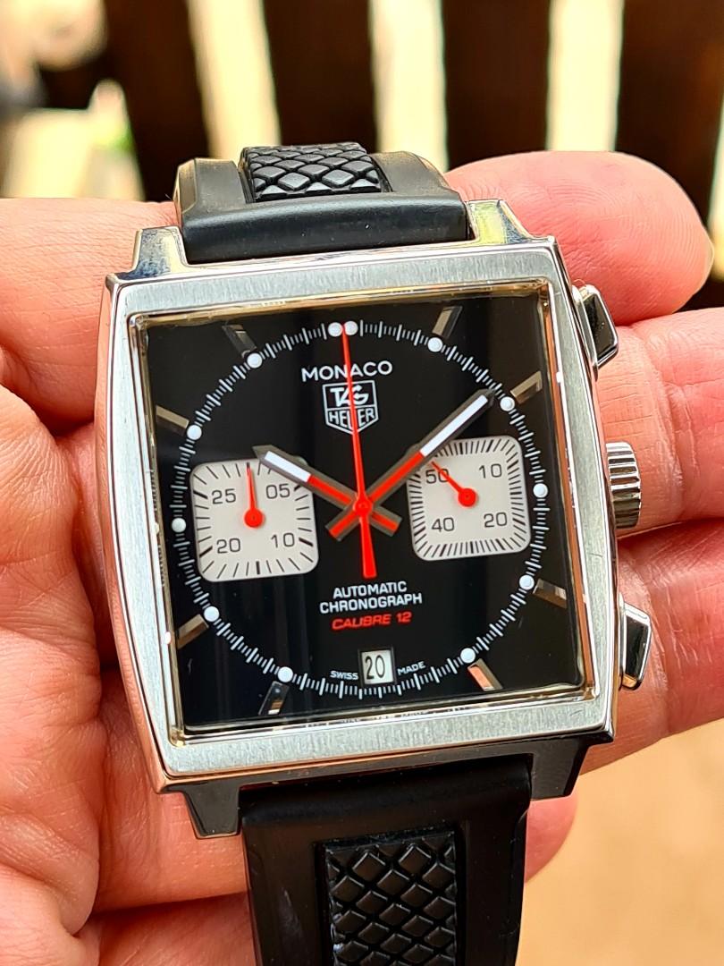 Tag Heuer Monaco Calibre 12 Black Mcqueen Men s Fashion