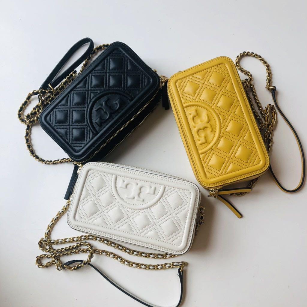 Tory burch 2025 fleming crossbody black