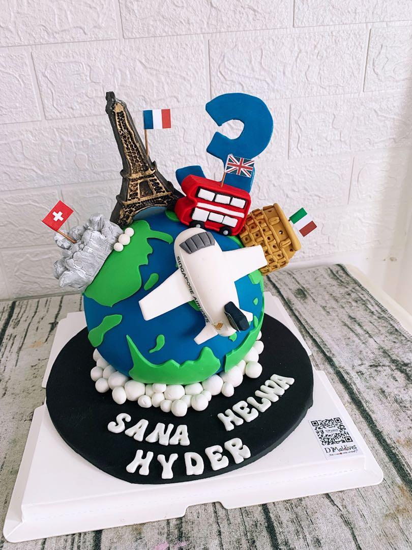 Silvi's BaKe on Instagram: “#trip #tripcake #travel #traveler #travelercake  #mapcake #suitcases #suitcas… | Travel cake, Airplane birthday cakes, 1st birthday  cakes