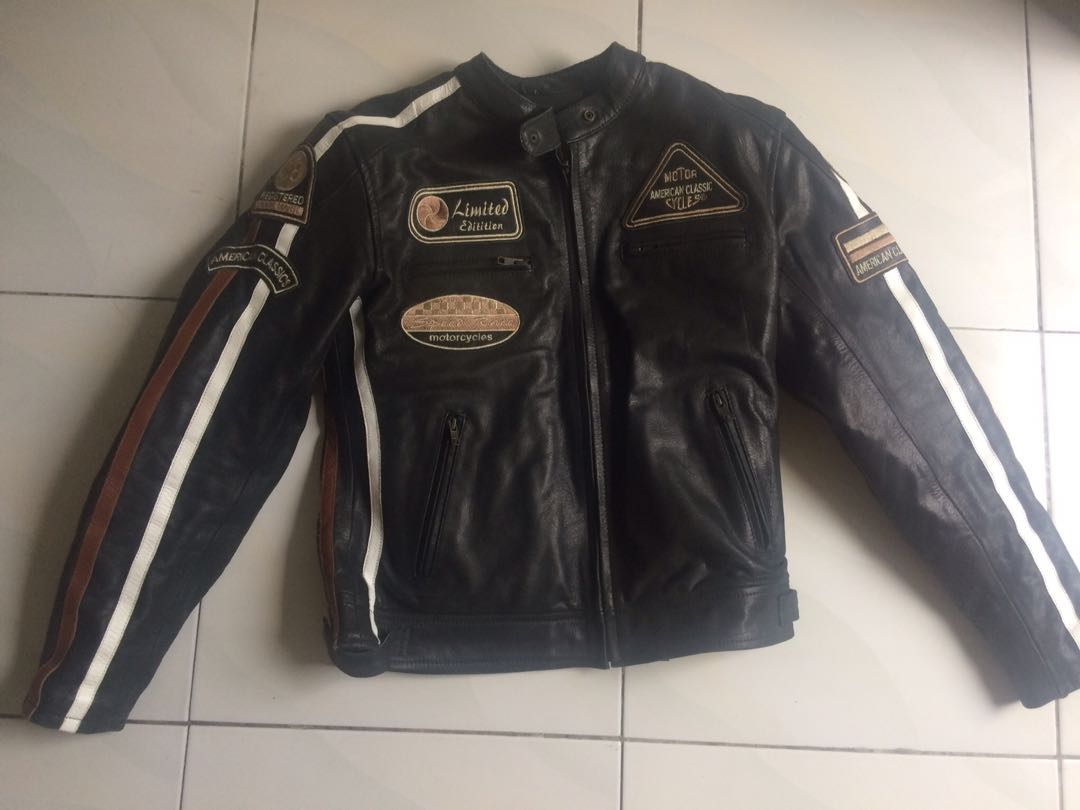 American classic cheap leather jacket