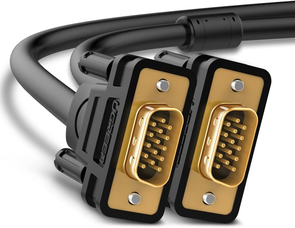 VENTION VGA Cable HDTVs Displays Male to Male VGA Cable Gold Plated Compatible with Projectors 1.5m VGA SVGA Computer Monitor Cable with Ferrite Cores