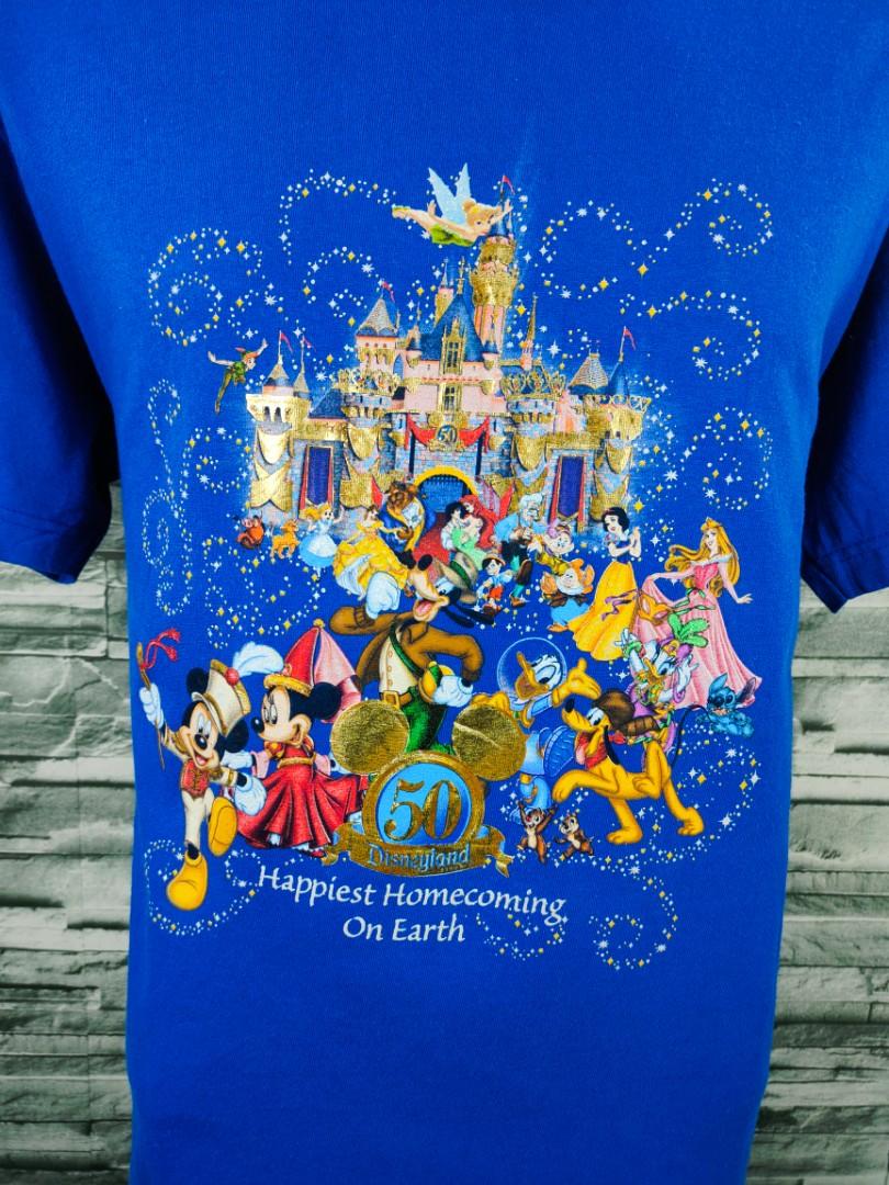 Vintage Y2K Walt Disney World 50th Anniversary Blue Shirt, Men's Fashion,  Tops & Sets, Tshirts & Polo Shirts on Carousell