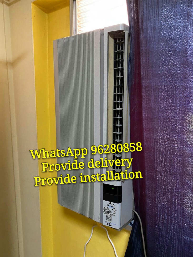 window casement Mitsubishi with draining casement, TV & Home Appliances, Air Conditioners