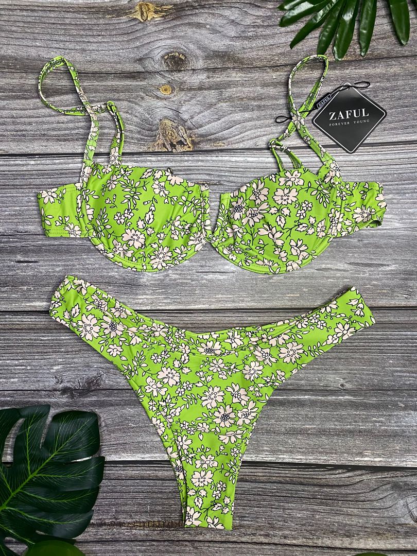 Zaful cheap green bikini