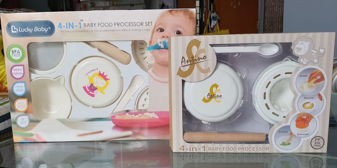4 in 1 baby food processor set, Babies & Kids, Maternity Care on Carousell