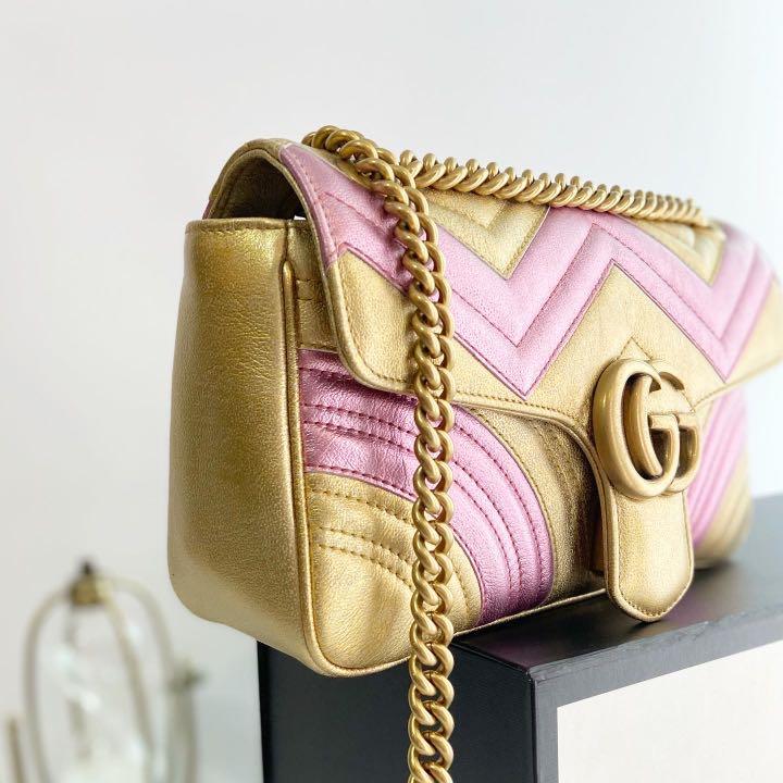 Gucci marmont hotsell metallic bag