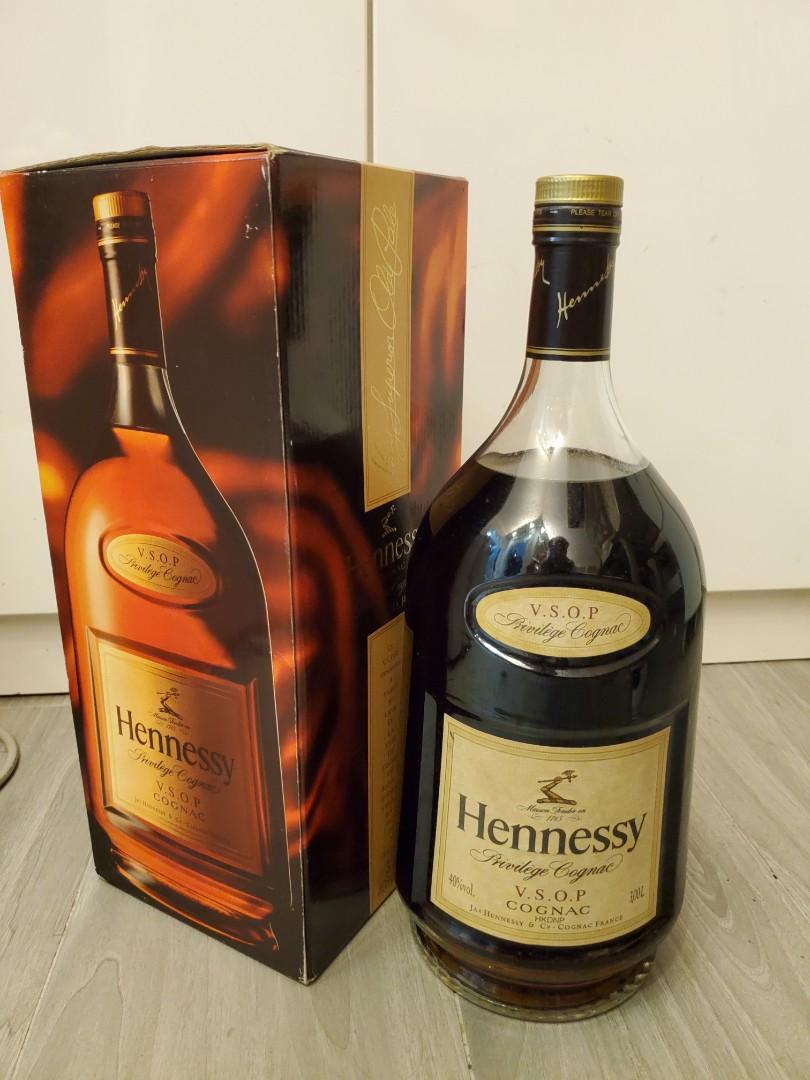 軒尼斯hennessy vsop 3L 舊版, 嘢食& 嘢飲, 酒精飲料- Carousell