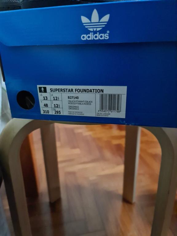 Adidas ORIGINALS Superstar Foundation Shoes Men Black Sneaker