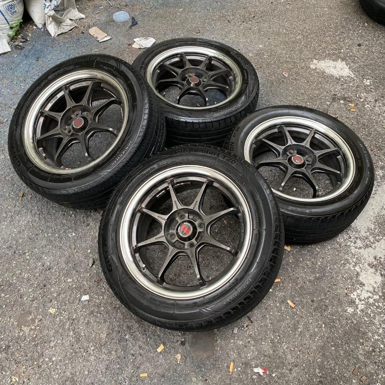 Advanti 15 inch sport rim axia tyre 70%, Auto Accessories on Carousell