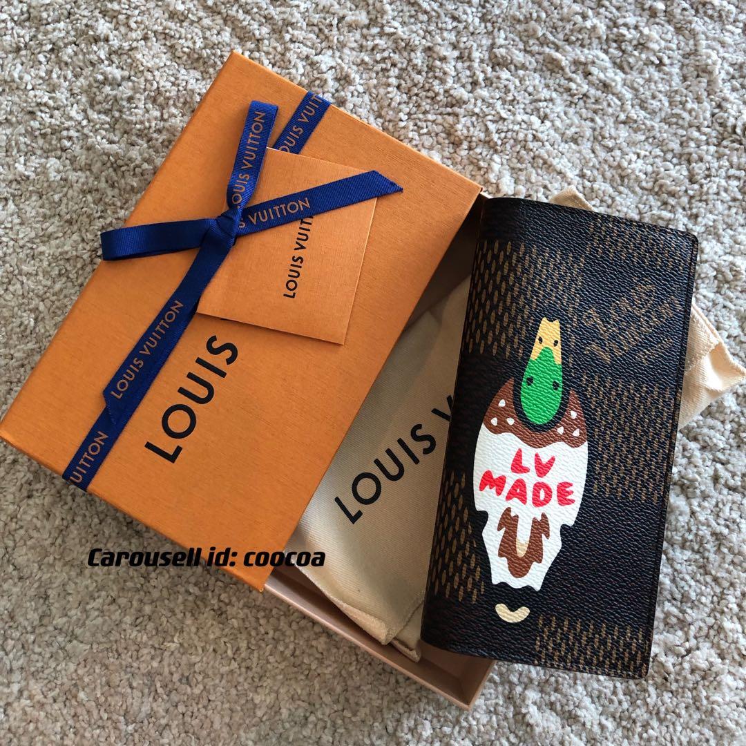 Louis Vuitton Nigo Duck Brown Damier Brazza Wallet