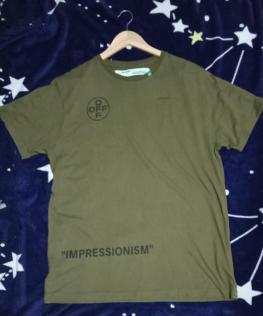 Off white hot sale impressionism green
