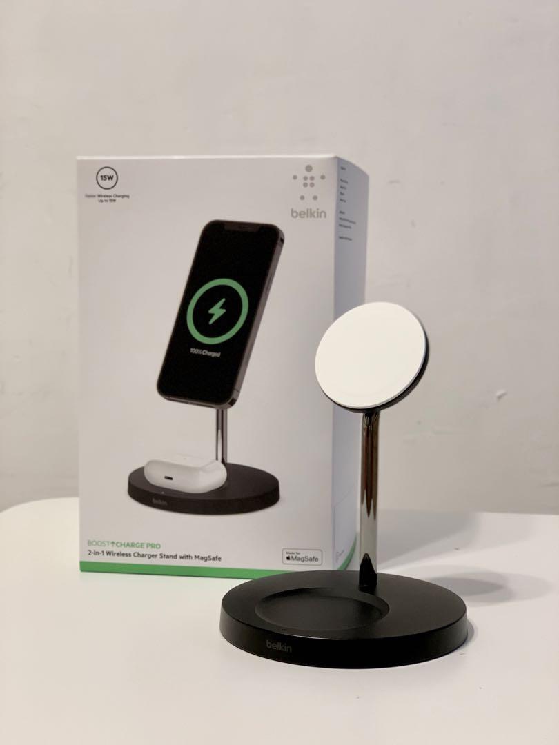 Belkin BOOST↑CHARGE PRO 2-in-1 Wireless Charger Stand MagSafe