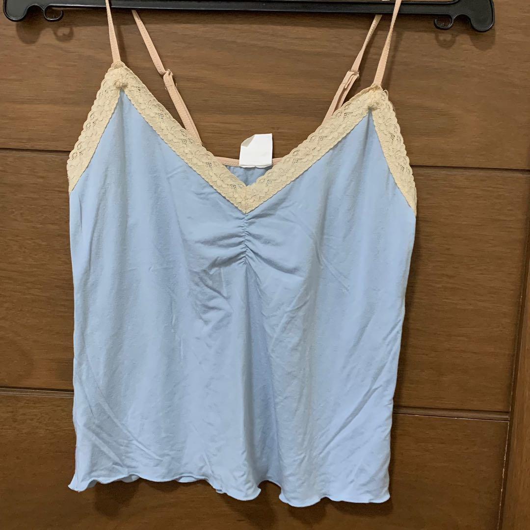 blue cami top (Category: Shirts) located in Paranaque City. Submitted by _decluttered (Listing ID 1114123571, Image 1). Description: — thrifted! mop: gcash, cod mod: ggx .