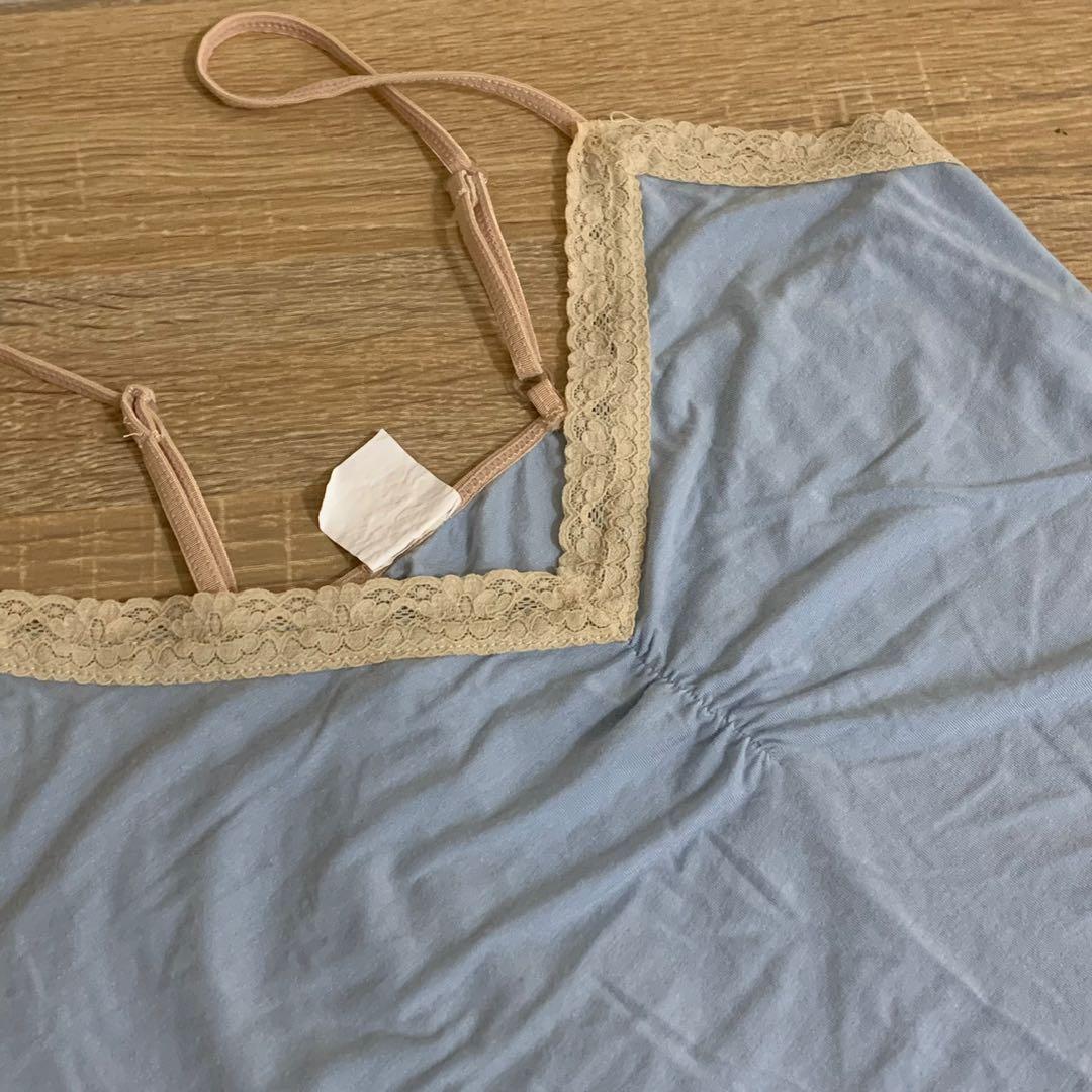 blue cami top (Category: Shirts) located in Paranaque City. Submitted by _decluttered (Listing ID 1114123571, Image 3). Description: — thrifted! mop: gcash, cod mod: ggx .