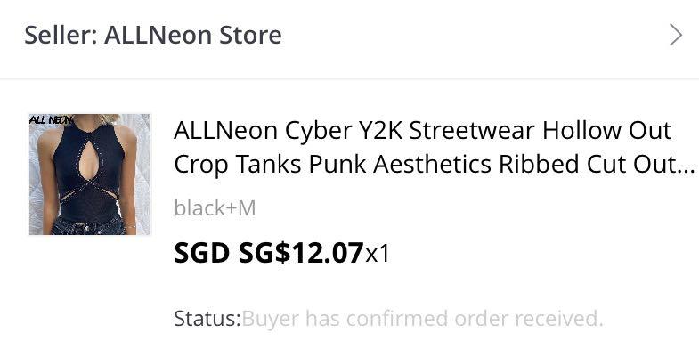 Aesthetic Graphic Cyber Y2K Streetwear Chic Sleeveless Tank Crop