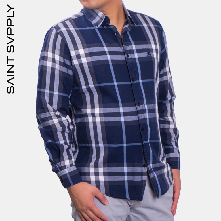 Burberry blue deals long sleeve