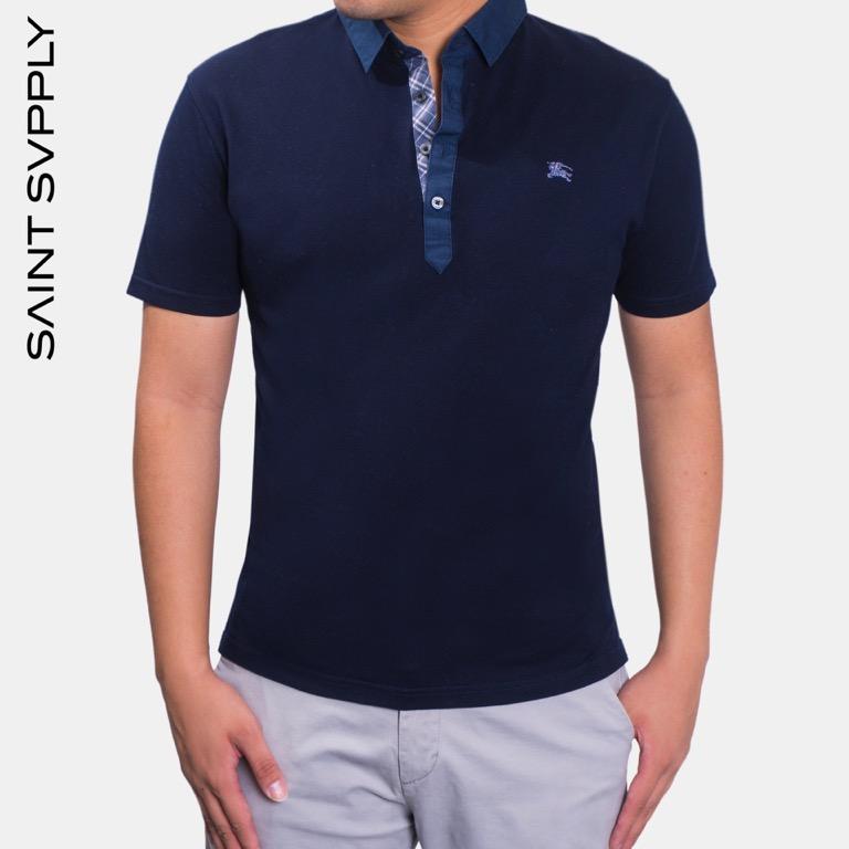 Burberry dark blue shirt online