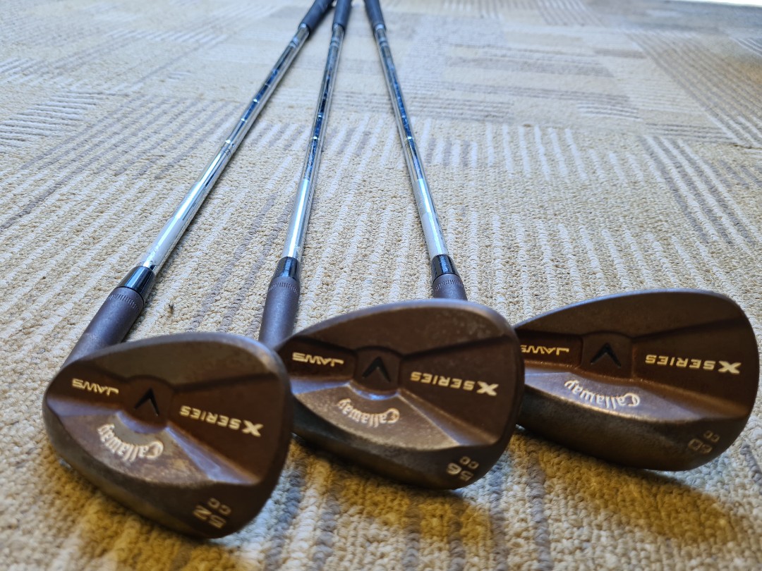 Callaway X Series Jaws Rust Finish 52,56 and 60 degree Forged Wedges