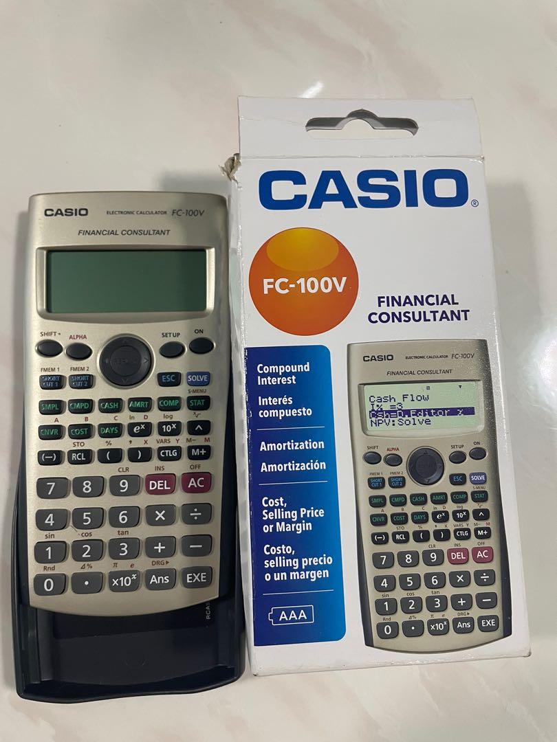 Casio FC100V financial calculator Computers Tech Parts Accessories Other Accessories on Carousell