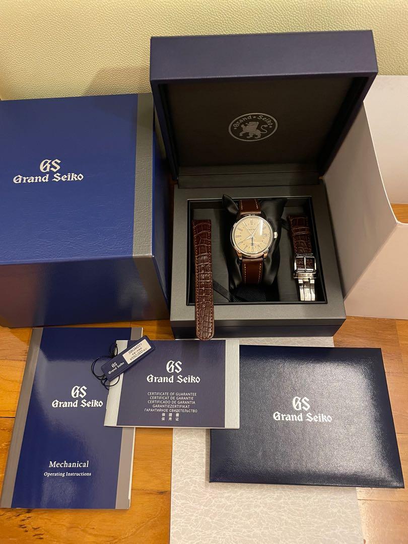 Sold^ 3 Years Warranty Like New SBGM221 Grand Seiko GMT  Cream Dial  SBGM 221 Elegance Selection, Luxury, Watches on Carousell