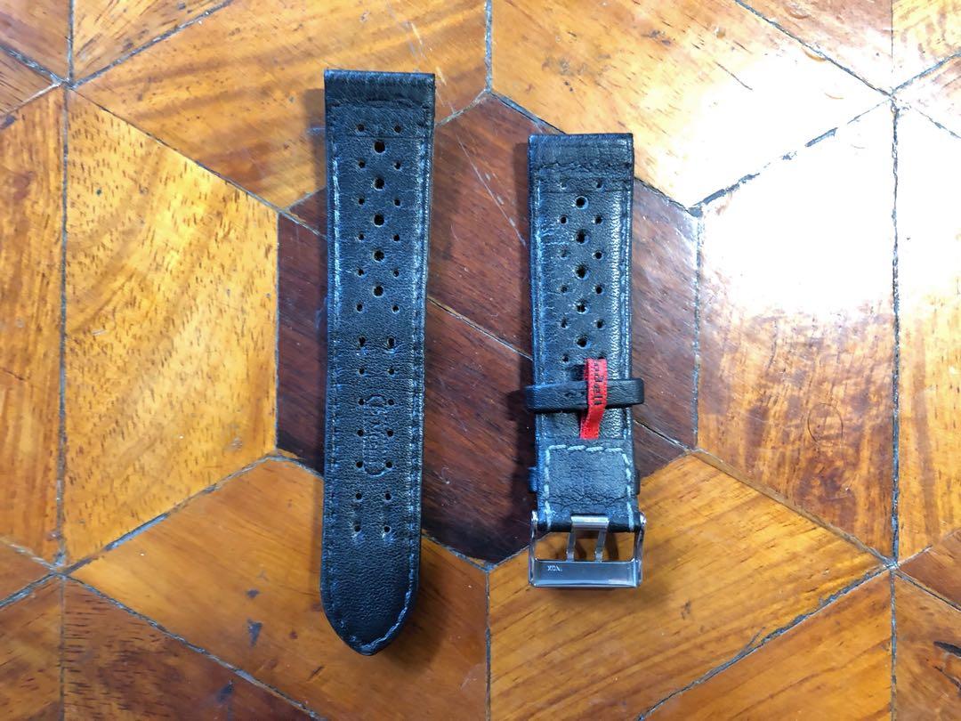 Di Modell RALLYE 22mm Waterproof Sport Leather Watch Strap in
