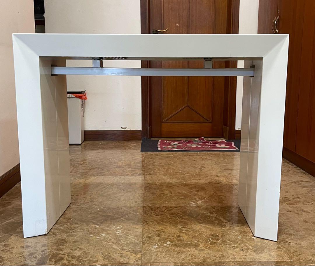 Extendable Laminated Compressed Wood Dining Table, Furniture & Home