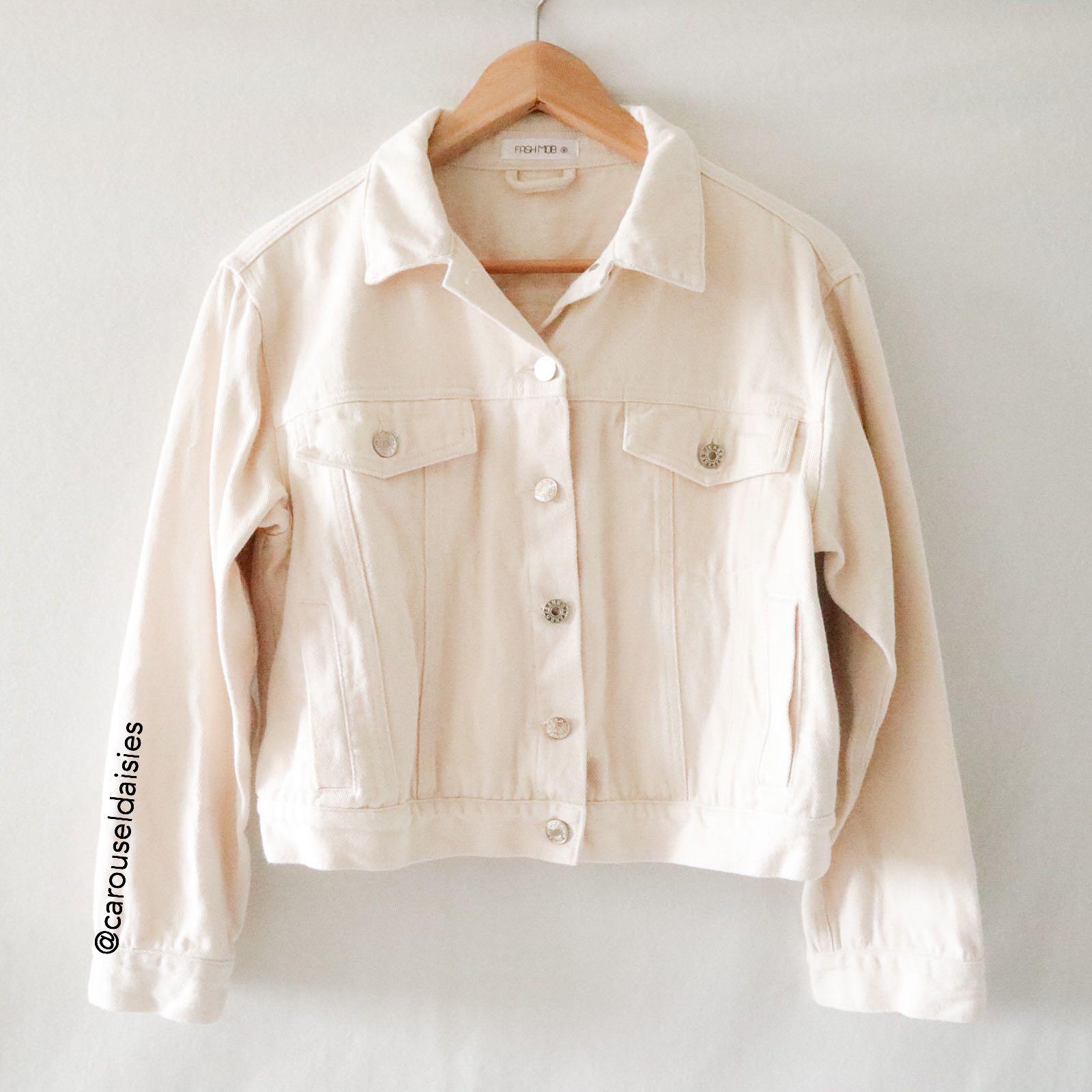 Fashmob Zeno Denim Jacket (Ecru), Women 