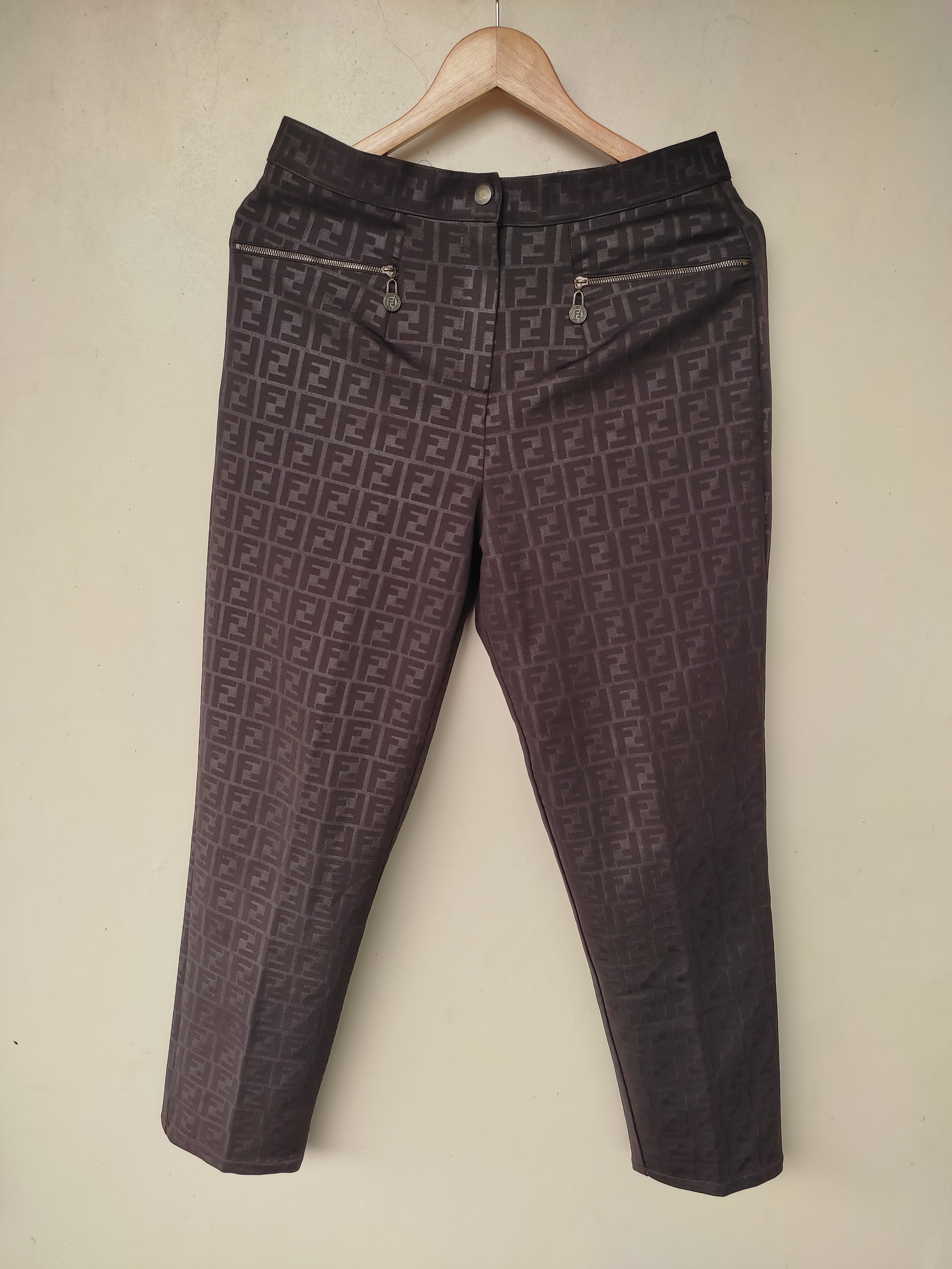 FENDI MONOGRAM TROUSERS, Women's 