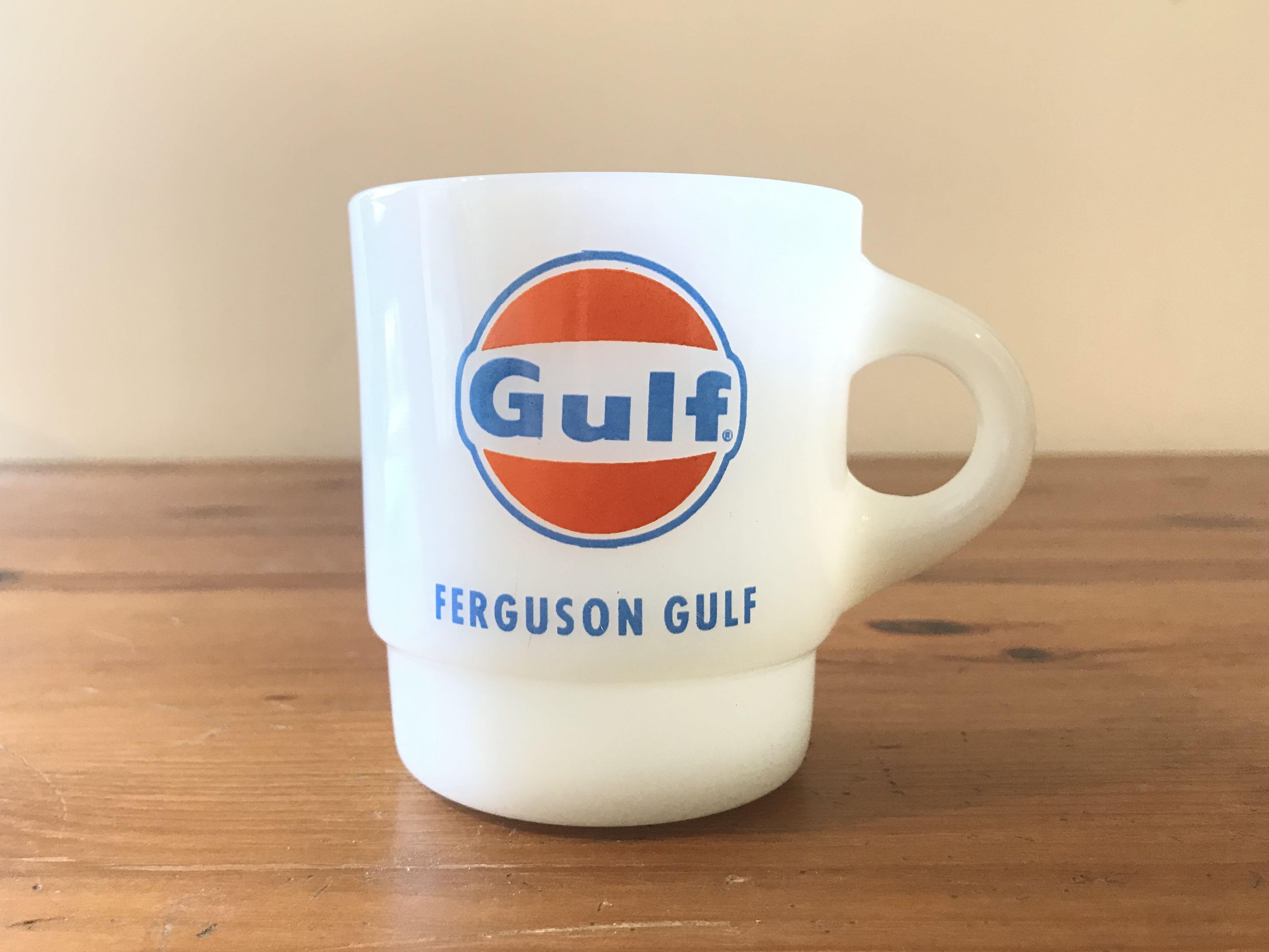 中古｜Fire King｜至60年代Gulf stacking杯｜牛奶玻璃milk glass ｜ 美國製Made in USA, 興趣及遊戲,  收藏品及紀念品, 古董收藏- Carousell
