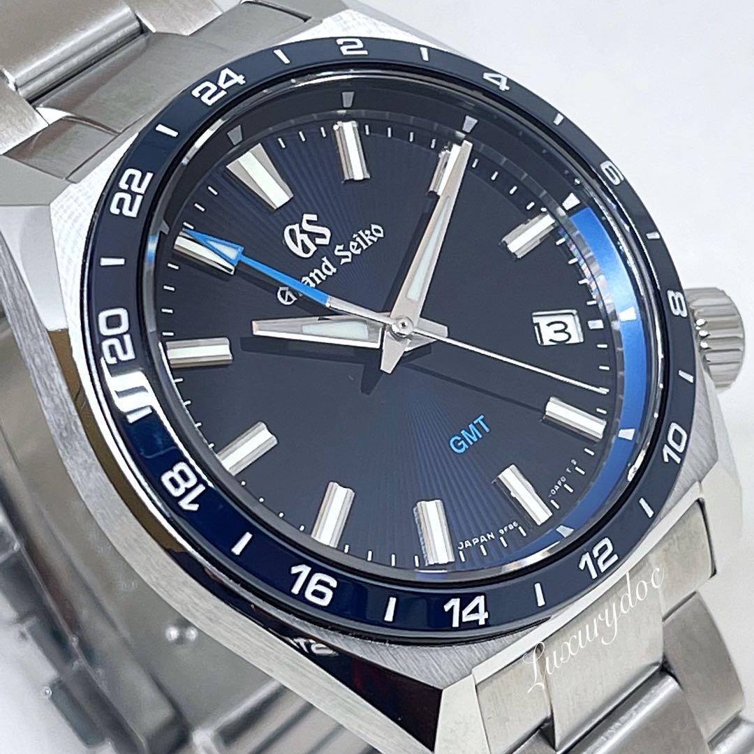  GRAND SEIKO SPORT COLLECTION QUARTZ GMT BLUE DIAL 40MM SBGN021  SBGN021G, Luxury, Watches on Carousell