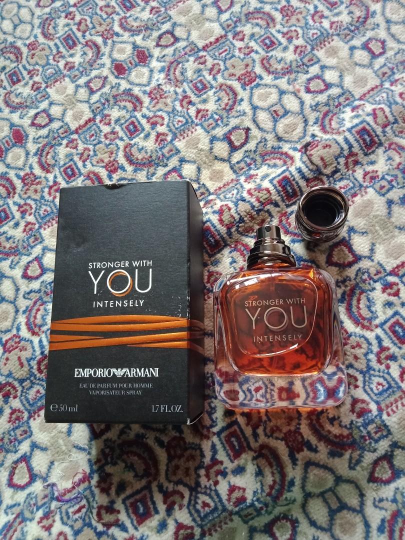 Giorgio Armani Stronger With You Intensely Emporio Armani, Beauty &  Personal Care, Fragrance & Deodorants on Carousell