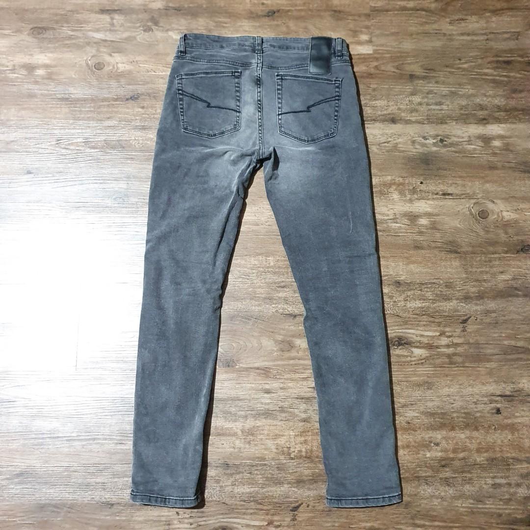 Dagger Skinny Jeans in Washed Grey 
