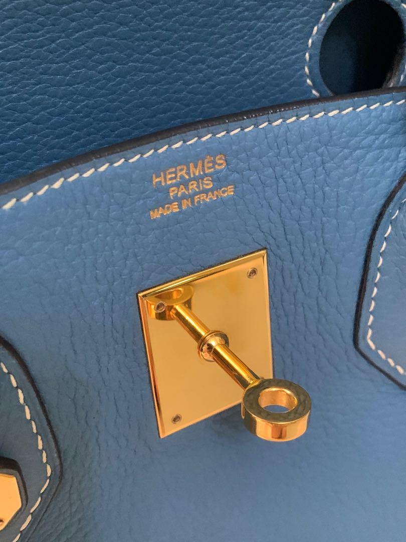 Hermès Birkin 25 Blue Jean Bag PHW – ZAK BAGS ©️